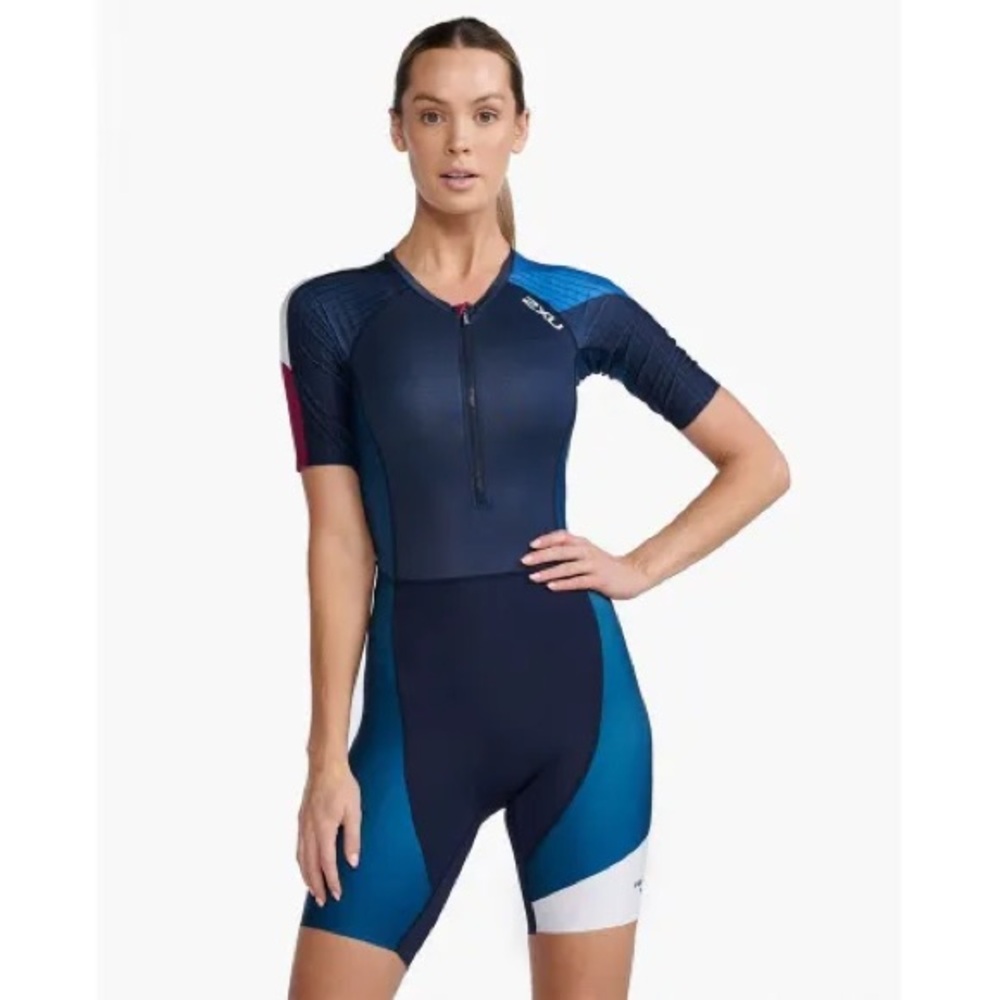 2XU Blue Compression Athletic Suit